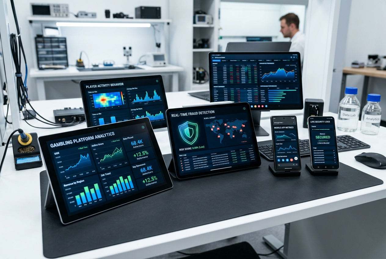 Professional tech expert testing mobile casino apps with performance metrics